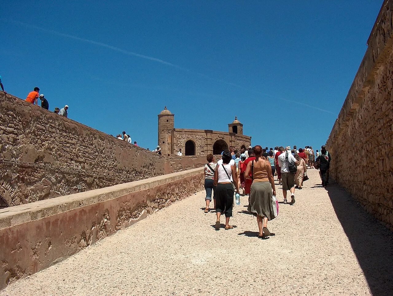 Ramparts of Essaouira, the home of the Gnaoua World Music Festival