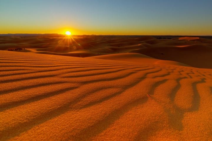 Sahara Desert, Morocco — Golden dunes, camel treks and nights under stars